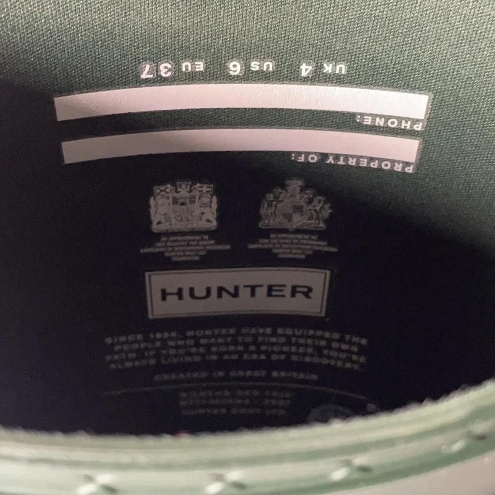 Hunter Tall Rain Boots - sz 37EU / US6